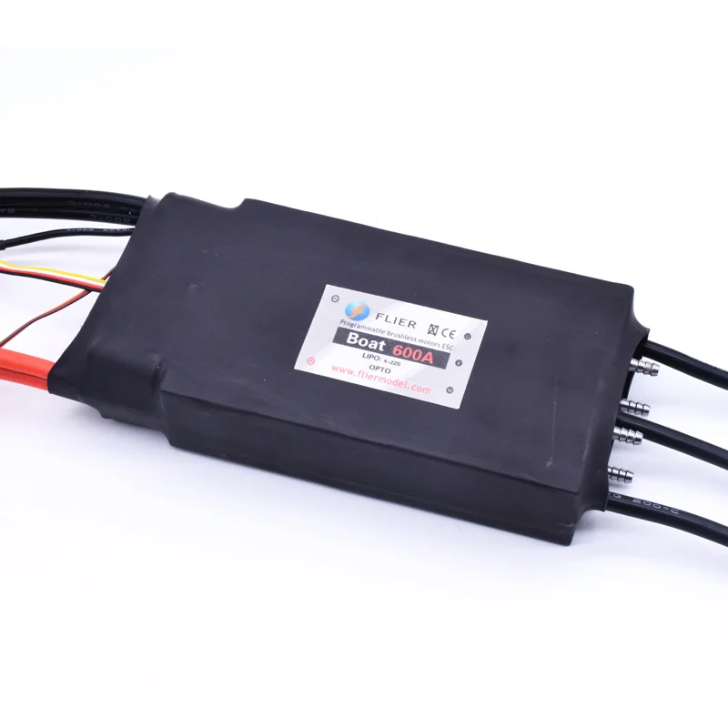 FLIER 600A 4-22S high voltage ESC brushless speed controller with usb programming cable for RC boat
FLIER 600A 4-22S high voltage ESC brushless speed controller with usb programming cable for RC boat
