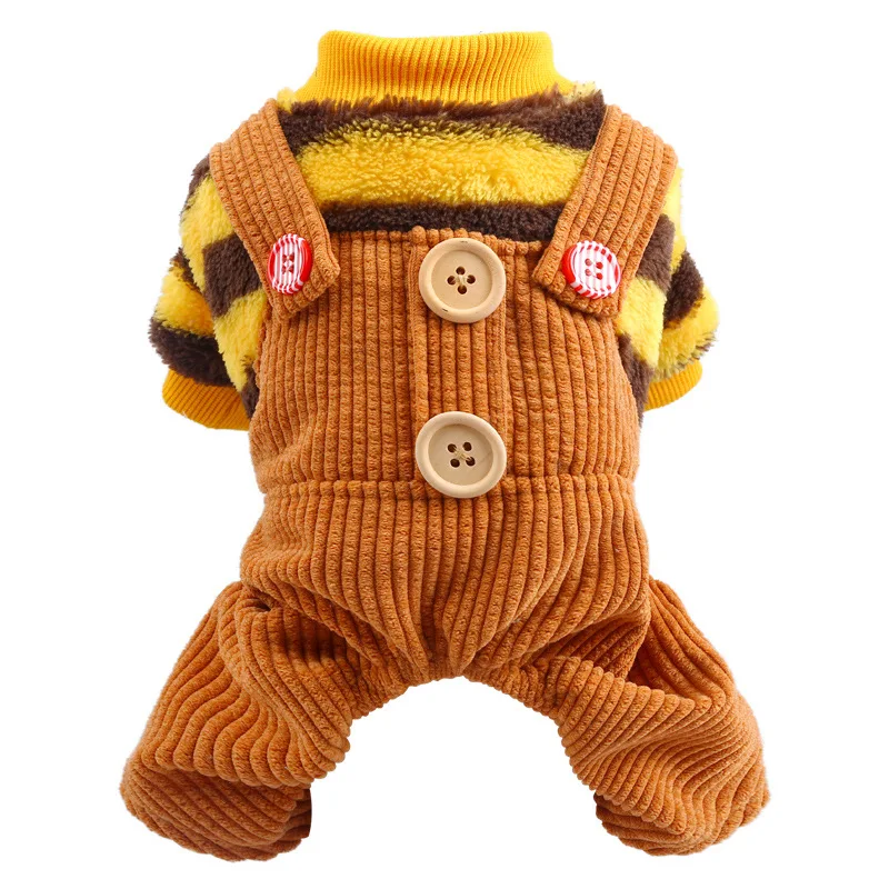 Winter Pet Clothes Teddy Bichon Warm Jumpsuit Stripe Plush Overalls for Small Dog Two Pieces Outfits Dog Romper Puppy Coat
Winter Pet Clothes Teddy Bichon Warm Jumpsuit Stripe Plush Overalls for Small Dog Two Pieces Outfits Dog Romper Puppy Coat