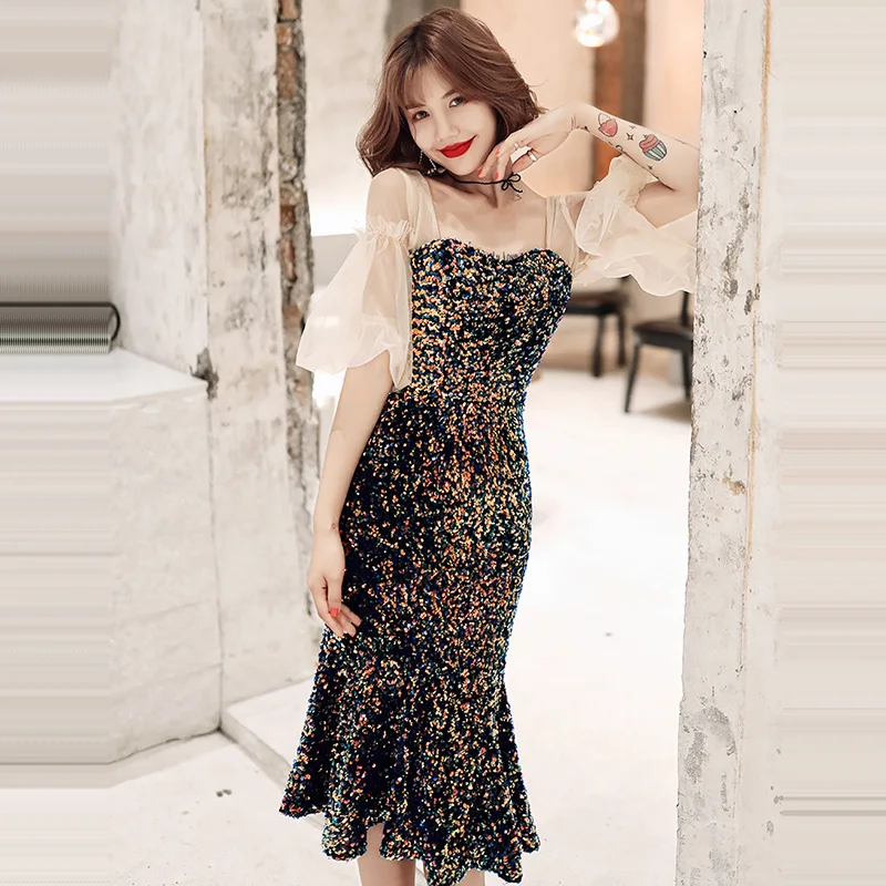 Evening Dress Short Sleeve Women Party Dresses 2019 Backless Sequined Robe De Soiree Sexy Sweetheart Formal Evening Gowns F229
Evening Dress Short Sleeve Women Party Dresses 2019 Backless Sequined Robe De Soiree Sexy Sweetheart Formal Evening Gowns F229
