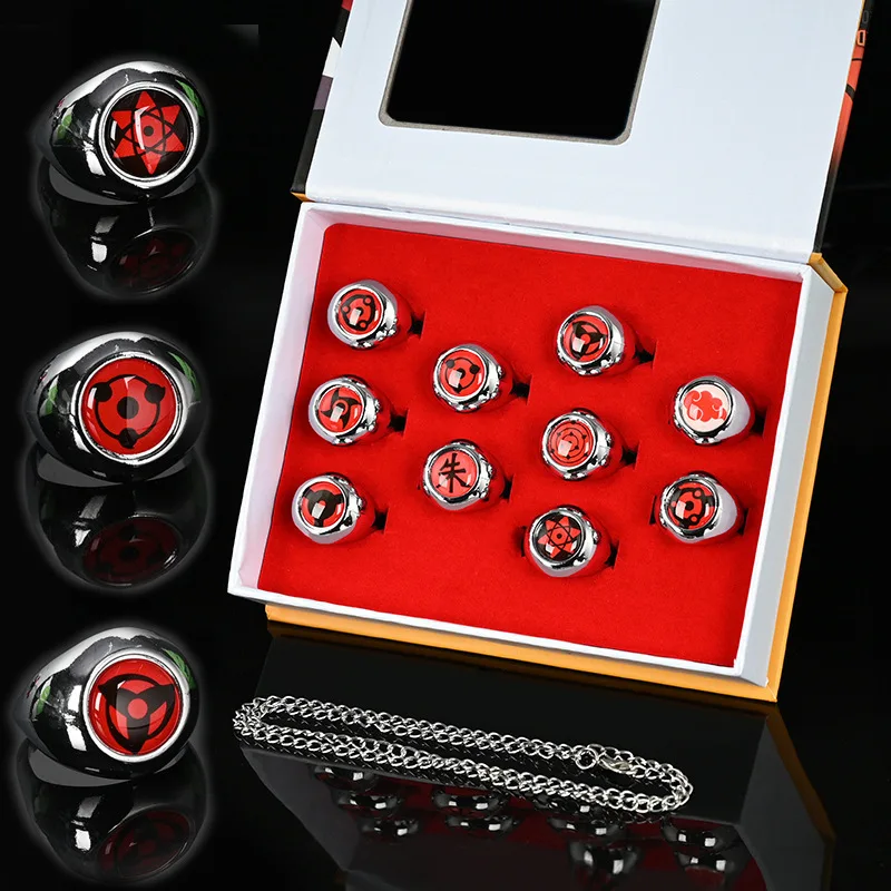 New Akatsuki Itachi Cartoons Anime Cosplay Cool Ring Set For Women Men Metal Finger Jewelry Accessories Best Friend Child Gift
New Akatsuki Itachi Cartoons Anime Cosplay Cool Ring Set For Women Men Metal Finger Jewelry Accessories Best Friend Child Gift