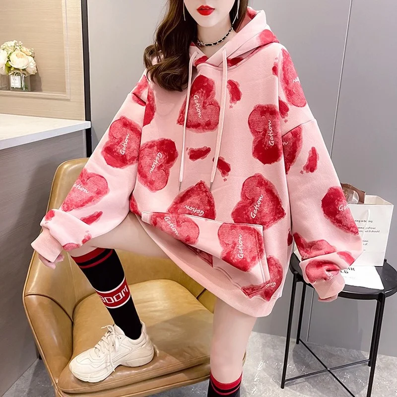 2021 New Style Thicken with Velvet Tie-dye Ins Hooded Pullover Sweater Design Sense Niche Ladies Fall/winter Hot Style Jacket
2021 New Style Thicken with Velvet Tie-dye Ins Hooded Pullover Sweater Design Sense Niche Ladies Fall/winter Hot Style Jacket