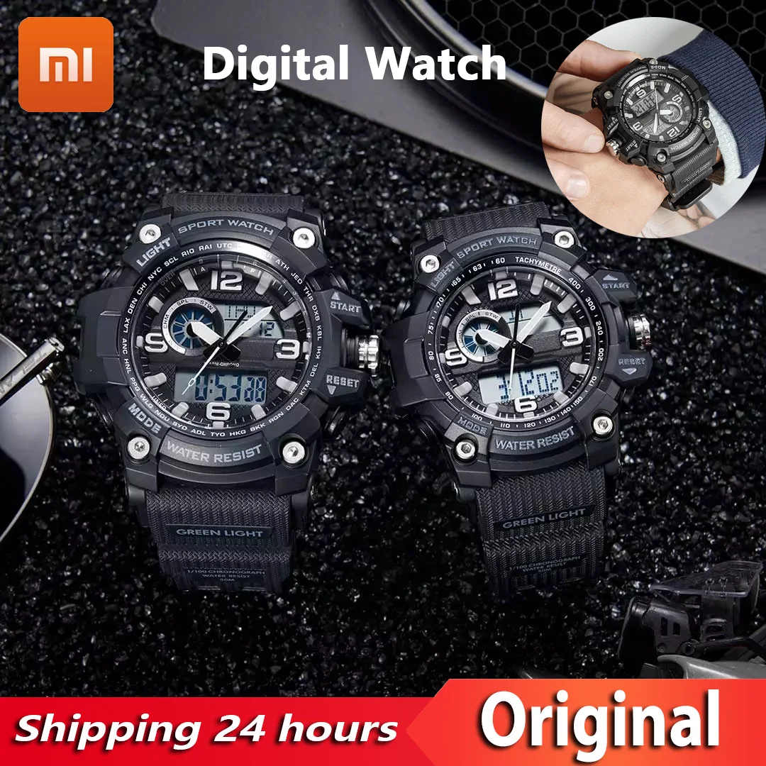 YOUPIN TwentySeventeen Outdoor Dual Display Digital Watch Multifunction Dial Luminous Dual Time Display Shockproof Wearresistant
YOUPIN TwentySeventeen Outdoor Dual Display Digital Watch Multifunction Dial Luminous Dual Time Display Shockproof Wearresistant