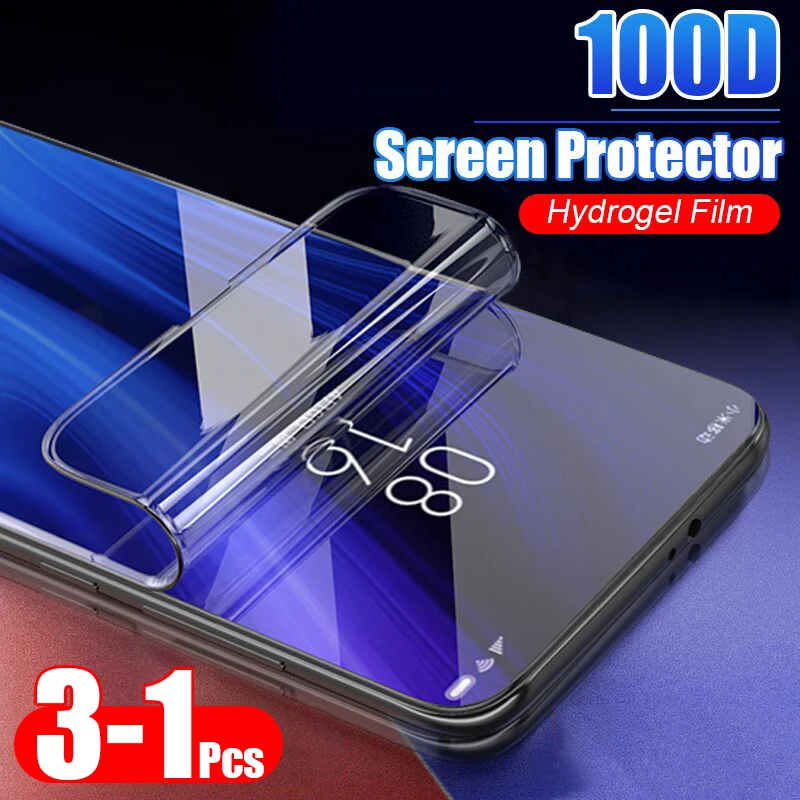 3 1 шт 100D Защитная Гидрогелевая пленка для Xiaomi Redmi 4X 5A 5 Plus 8T 8 Pro 7A Note 7 защитная на