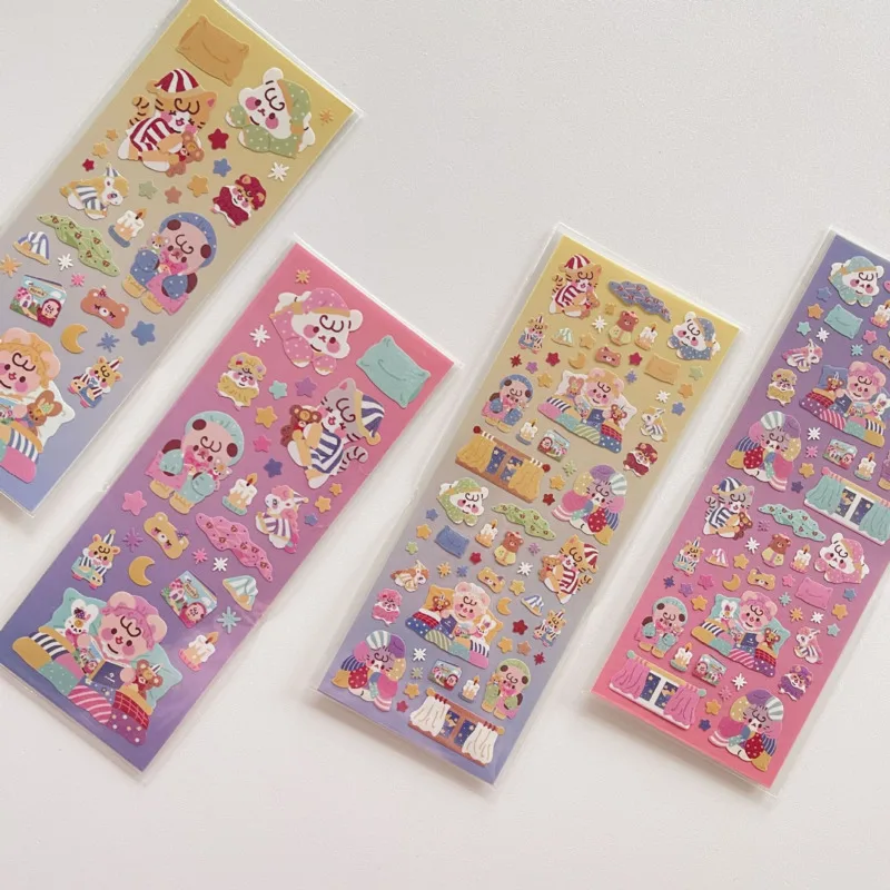 Cartoon Animals Blingbling Cute Stickers Laser Traceless Paster Stationery Children Creative Decorative Sticker Pet Bottom Card
Cartoon Animals Blingbling Cute Stickers Laser Traceless Paster Stationery Children Creative Decorative Sticker Pet Bottom Card