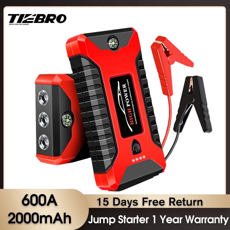 Car Jump Starter Power Bank 20000mA 600A 12V Output Portable Emergency Start-up Charger For Cars Booster Battery Starting Device
Car Jump Starter Power Bank 20000mA 600A 12V Output Portable Emergency Start-up Charger For Cars Booster Battery Starting Device