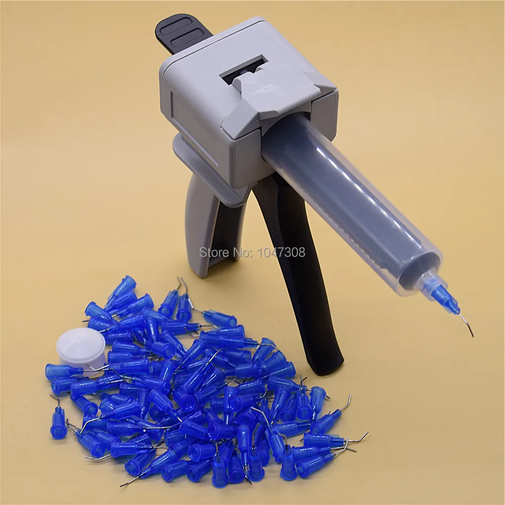 

100x 22G Dispensing Needles Syringe Tips & 30cc Dispensing Syringe Barrel Glue Adhesive Dispenser Tube & 30cc Manual Applicator