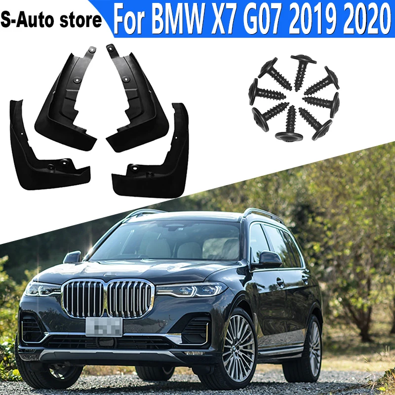 

4 шт., передние и задние брызговики для BMW X7 G07 2019 2020