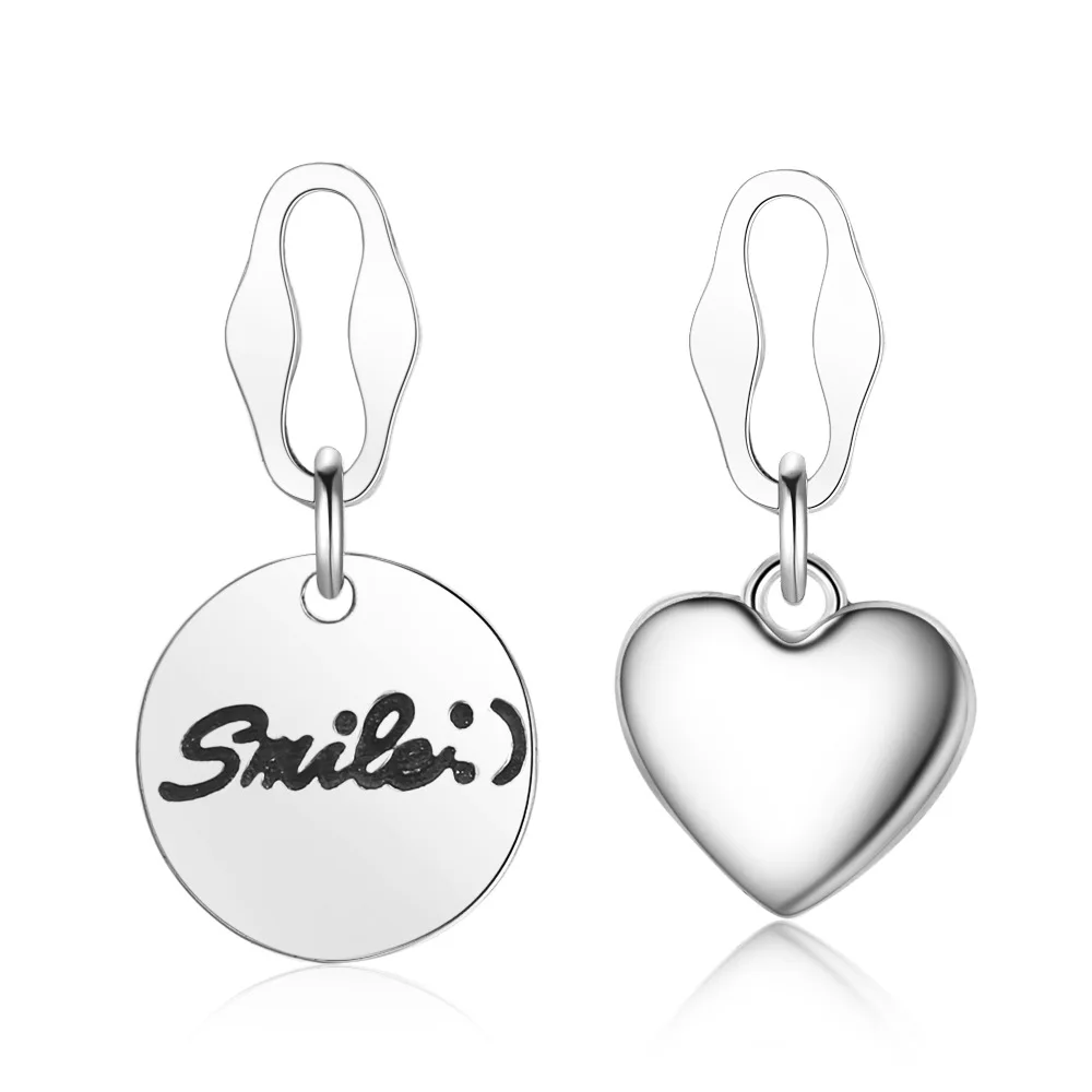 Romantic Asymmetry Love Heart Smile Letter 925 Sterling Silver Ladies Tassel Stud Earrings Promotion Jewelry Gift For Women
Romantic Asymmetry Love Heart Smile Letter 925 Sterling Silver Ladies Tassel Stud Earrings Promotion Jewelry Gift For Women