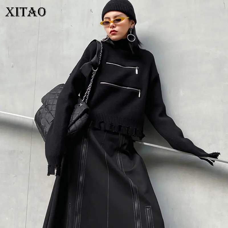 XITAO вязаный Однотонный свитер на молнии с кисточками для женщин; Коллекция 2021 года; Сезон Зима; Повседневная мода; Новый стиль; Темпераментна...
XITAO вязаный Однотонный свитер на молнии с кисточками для женщин; Коллекция 2021 года; Сезон Зима; Повседневная мода; Новый стиль; Темпераментна...