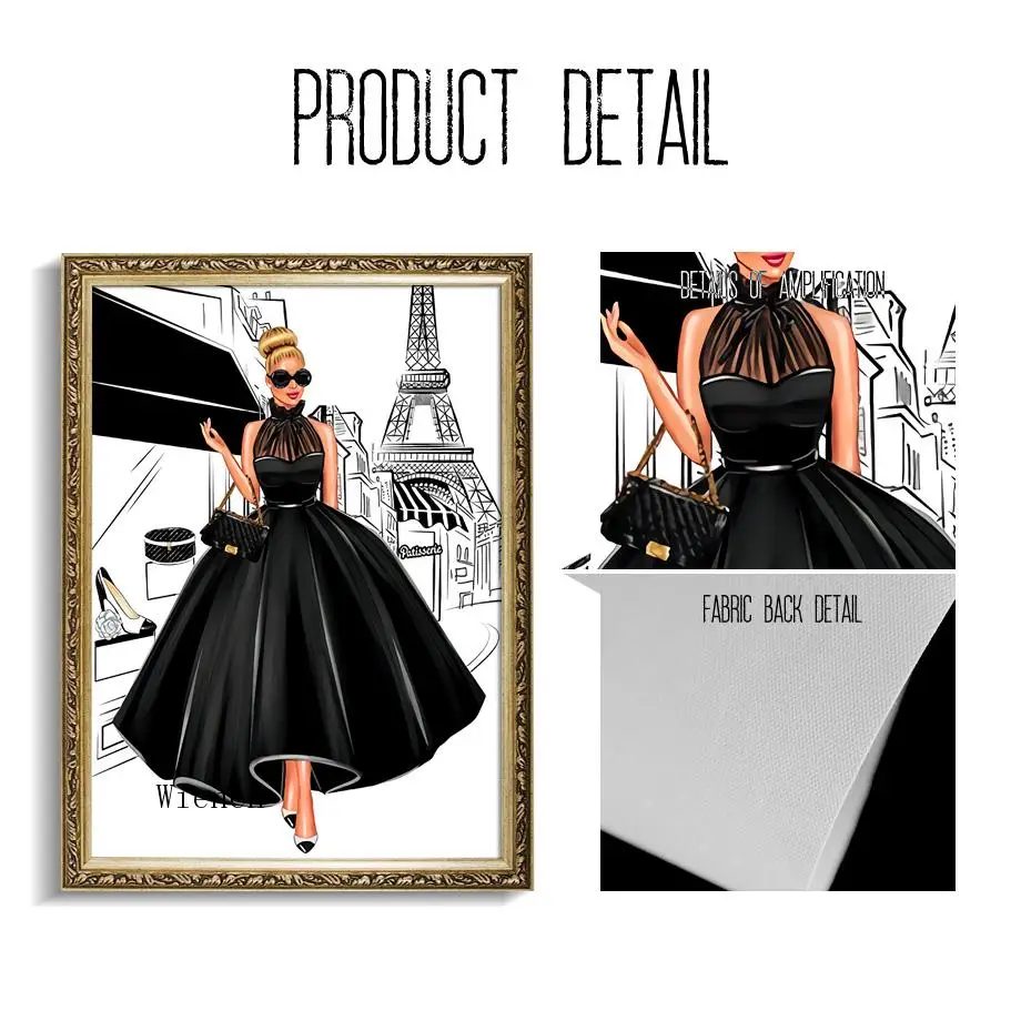Modern Fashion Girl Poster Bag Balloon Champagne Wall Art Canvas Painting Nordic Style and Prints Picture for Living Room Decor 
Modern Fashion Girl Poster Bag Balloon Champagne Wall Art Canvas Painting Nordic Style and Prints Picture for Living Room Decor