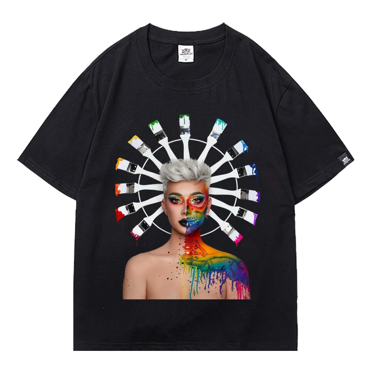 James Charles Sisters Printed Woman Tshirts Grunge Tumblr Gothic Short Sleeve Y2k Graphic Oversized Tshirts Tops Women Clothes
James Charles Sisters Printed Woman Tshirts Grunge Tumblr Gothic Short Sleeve Y2k Graphic Oversized Tshirts Tops Women Clothes