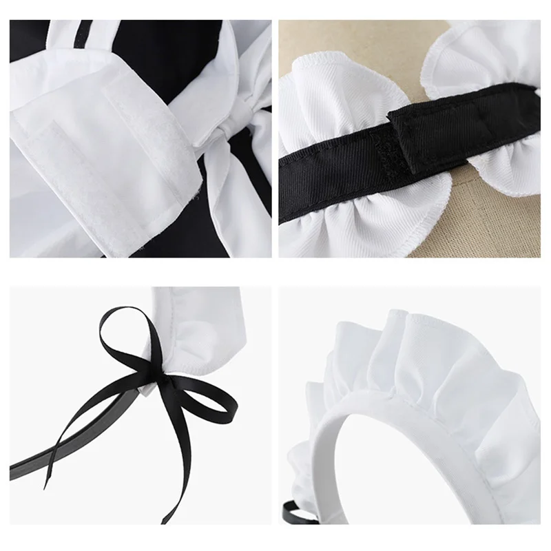 Black Cute Lolita French Maid Cosplay Costume Dress Girls Woman Waitress Maid Party Stage Costumes
Black Cute Lolita French Maid Cosplay Costume Dress Girls Woman Waitress Maid Party Stage Costumes