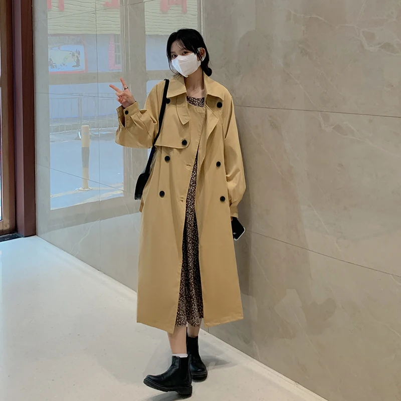 Loose Plus Size Long Trench Women Casual Vintage Streetwear Korean Style Cardigan Cotton Button Patchwork Female Coats
Loose Plus Size Long Trench Women Casual Vintage Streetwear Korean Style Cardigan Cotton Button Patchwork Female Coats