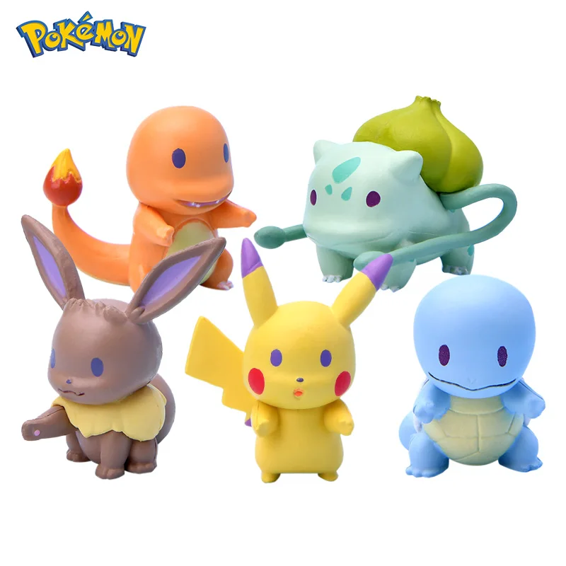 Animation Pokemon Elf Doll Figure Q Version 5pcs Pikachu Bulbasaur Charmander Squirtle Eevee Ornaments Pocket Monster Model Toy
Animation Pokemon Elf Doll Figure Q Version 5pcs Pikachu Bulbasaur Charmander Squirtle Eevee Ornaments Pocket Monster Model Toy