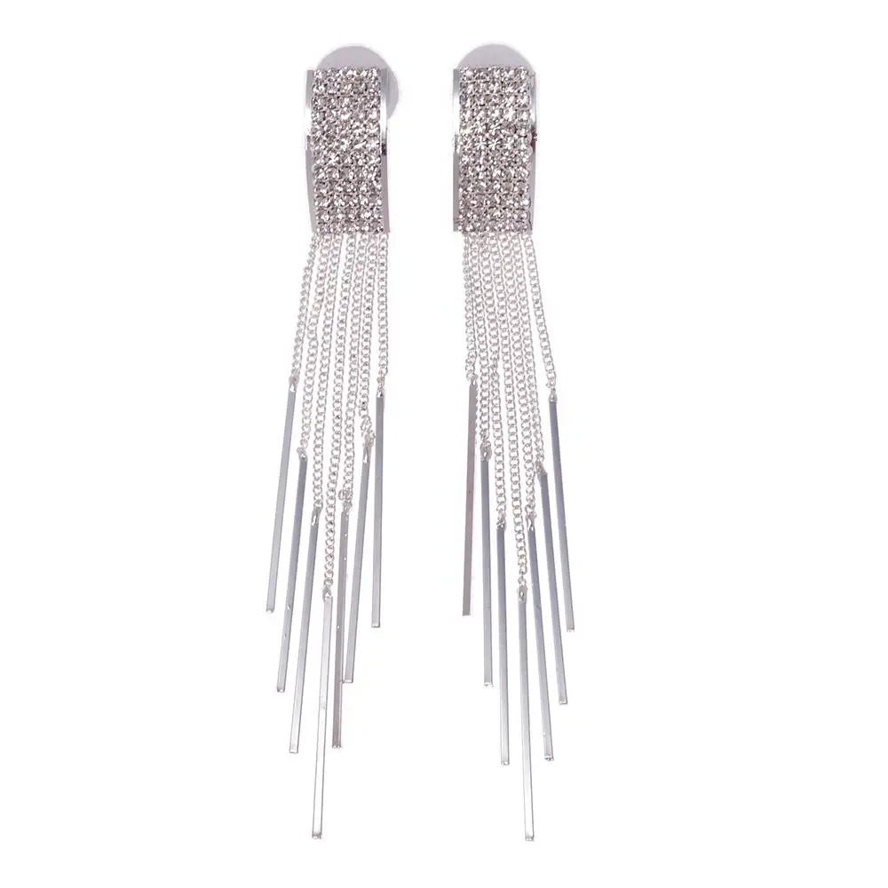 Wedding Gold Silver Crystal Tassel Vintage Dangle Earrings For Women Ear Drop Jewellery Delicate Gift
Wedding Gold Silver Crystal Tassel Vintage Dangle Earrings For Women Ear Drop Jewellery Delicate Gift