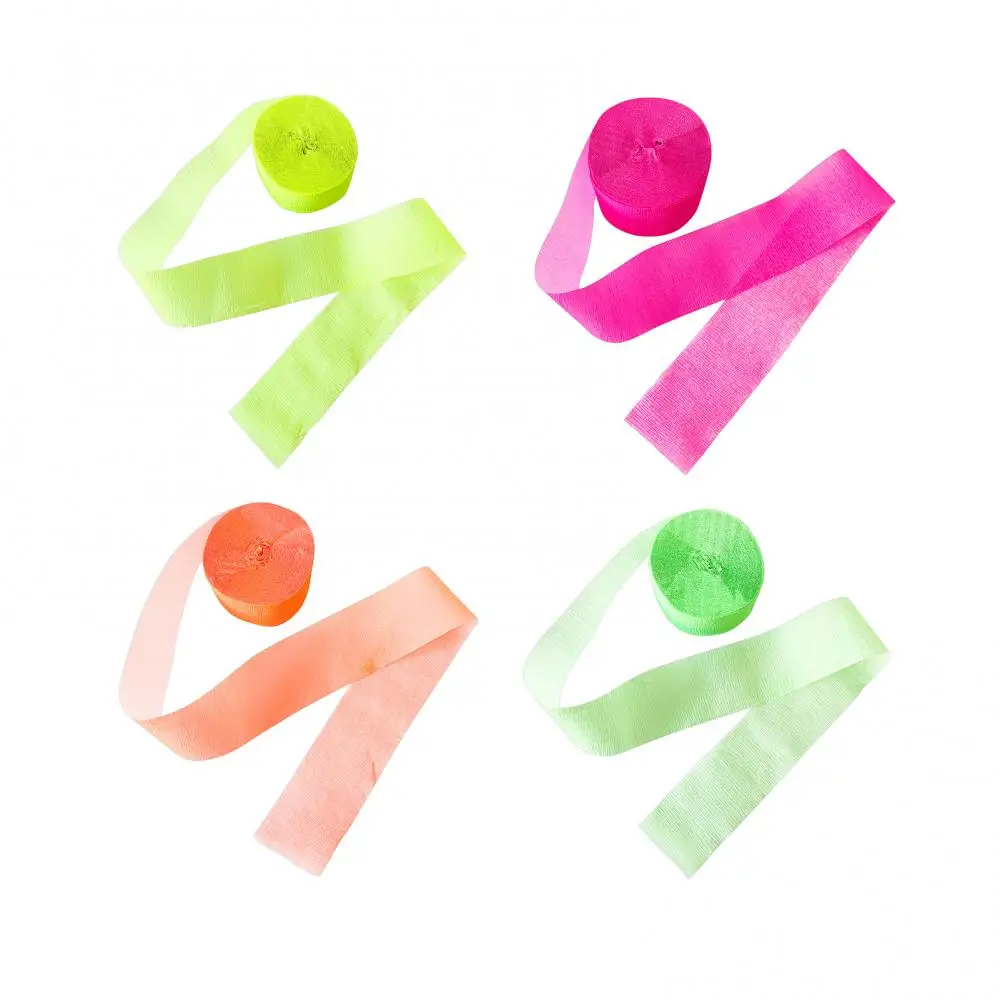 Hot Sales 20m Crepe Paper Streamer Fluorescence Birthday Kids Party Decor Party Supplies
Hot Sales 20m Crepe Paper Streamer Fluorescence Birthday Kids Party Decor Party Supplies