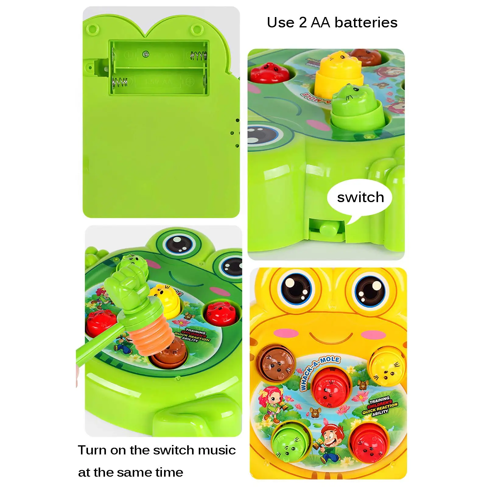 1pc Mole Game Toy Durable Plastic Colorful Light Whack-a-mole Educational Toy for Child Eye-hand Co-ordination Ability Training
1pc Mole Game Toy Durable Plastic Colorful Light Whack-a-mole Educational Toy for Child Eye-hand Co-ordination Ability Training