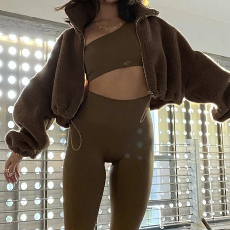 OMSJ Casual Trendy Furry Teddy Bear Coat Women Fall Winter Turtleneck Lamb Wool Fleece Drawstring Loose Outerwear Streetwear Y2K
OMSJ Casual Trendy Furry Teddy Bear Coat Women Fall Winter Turtleneck Lamb Wool Fleece Drawstring Loose Outerwear Streetwear Y2K