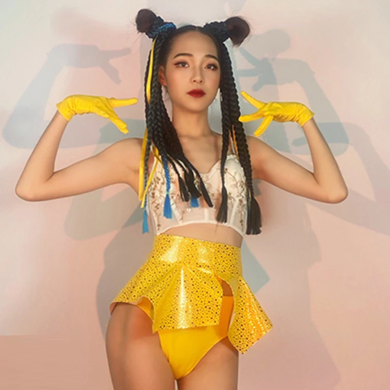 Nightclub Jazz Dancing Performance Clothes Women Sexy Bikini Suit Bar Dancer Dj Stage Costume Rave Outfit Gogo Dancewear VDB3916
Nightclub Jazz Dancing Performance Clothes Women Sexy Bikini Suit Bar Dancer Dj Stage Costume Rave Outfit Gogo Dancewear VDB3916