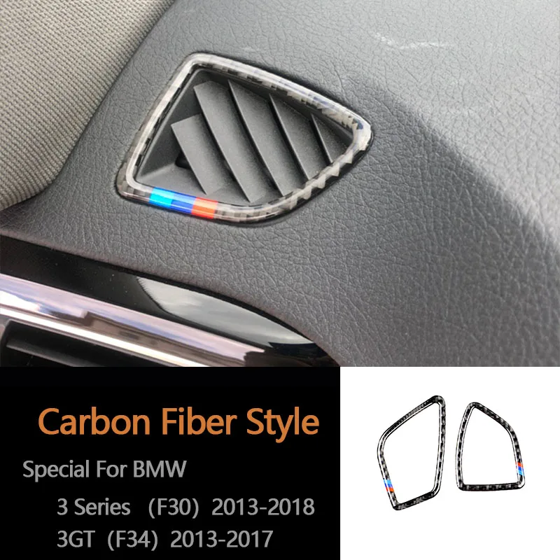 Carbon Fiber Car Center Console Air Outlet Air Condition Vent Cover Frame Stickers For BMW F30 F34 Car Styling
Carbon Fiber Car Center Console Air Outlet Air Condition Vent Cover Frame Stickers For BMW F30 F34 Car Styling