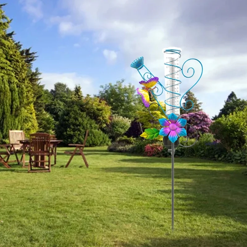 Outdoor Solar Powered Rain Gauge LED Light Fairy Butterfly Flower Rain Gauge Garden Lawn Yard Stake Decorative Lamp
Outdoor Solar Powered Rain Gauge LED Light Fairy Butterfly Flower Rain Gauge Garden Lawn Yard Stake Decorative Lamp