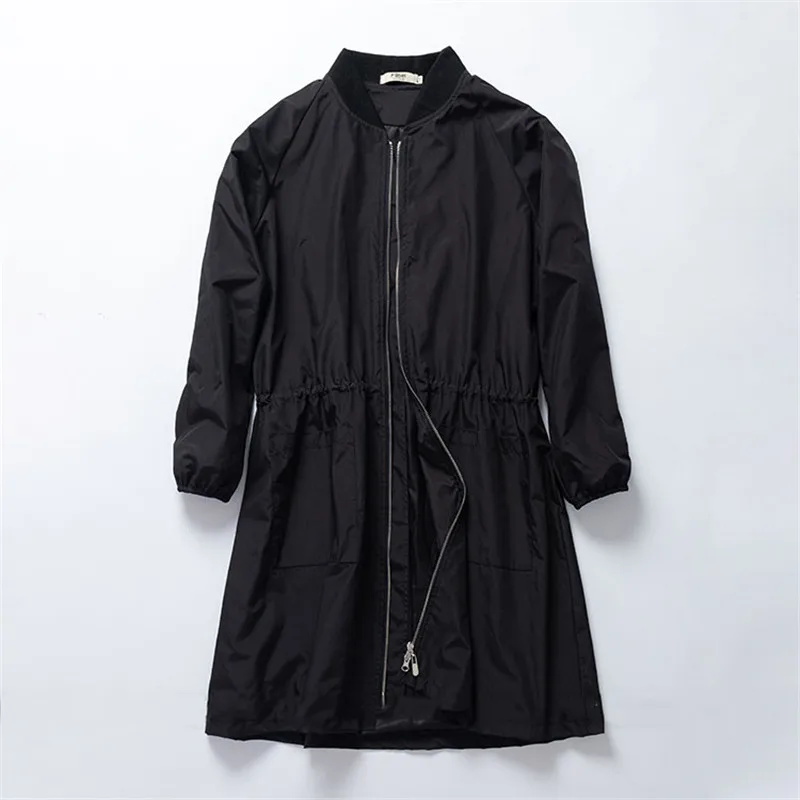 casual windbreaker Female Baseball Uniform Black Outerwear 2022 new Spring Autumn Long Trench Coats Women's Clothing m346
casual windbreaker Female Baseball Uniform Black Outerwear 2022 new Spring Autumn Long Trench Coats Women's Clothing m346
