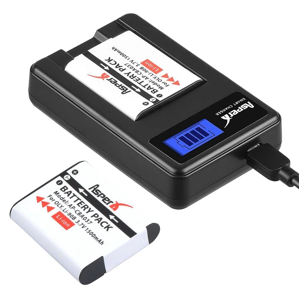 Аккумулятор AsperX Li-90B, Li 90B, Li-92B Li92B, Li90B, зарядное устройство с ЖК-дисплеем для Olympus Tough TG-1, TG-2, TG-3, TG-4, TG5, TG6, SH50, iHS, SH60
Аккумулятор AsperX Li-90B, Li 90B, Li-92B Li92B, Li90B, зарядное устройство с ЖК-дисплеем для Olympus Tough TG-1, TG-2, TG-3, TG-4, TG5, TG6, SH50, iHS, SH60