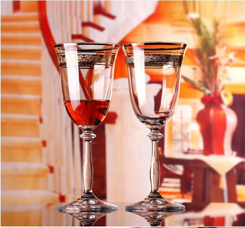 2PCS/Czech Original Import Lead-free Crystal Glass Creative Pattern Crystal Red Wine Glass Champagne Goblet Goblet
2PCS/Czech Original Import Lead-free Crystal Glass Creative Pattern Crystal Red Wine Glass Champagne Goblet Goblet