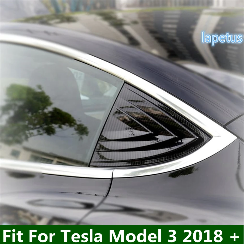 Lapetus Rear Tail Spoiler Triangle Wing Louver Window Decoration Bezel Cover Trim 2 Pcs Fit For Tesla Model 3 2018 - 2021 ABS
Lapetus Rear Tail Spoiler Triangle Wing Louver Window Decoration Bezel Cover Trim 2 Pcs Fit For Tesla Model 3 2018 - 2021 ABS