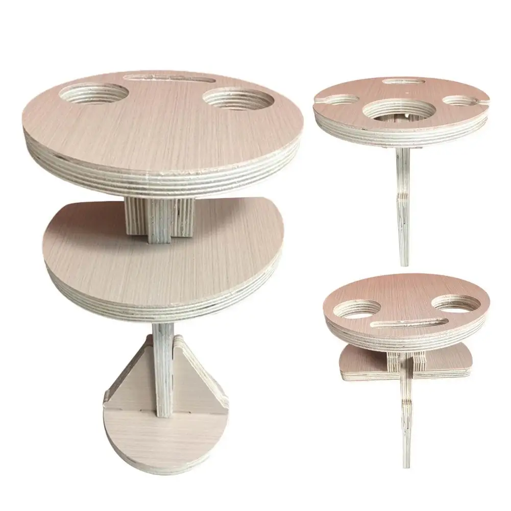 Portable Foldable Wine Table With Round Desktop Picnic Collapsible Wine Glass Rack Travel Mini Wooden Easy To Carry Rack
Portable Foldable Wine Table With Round Desktop Picnic Collapsible Wine Glass Rack Travel Mini Wooden Easy To Carry Rack