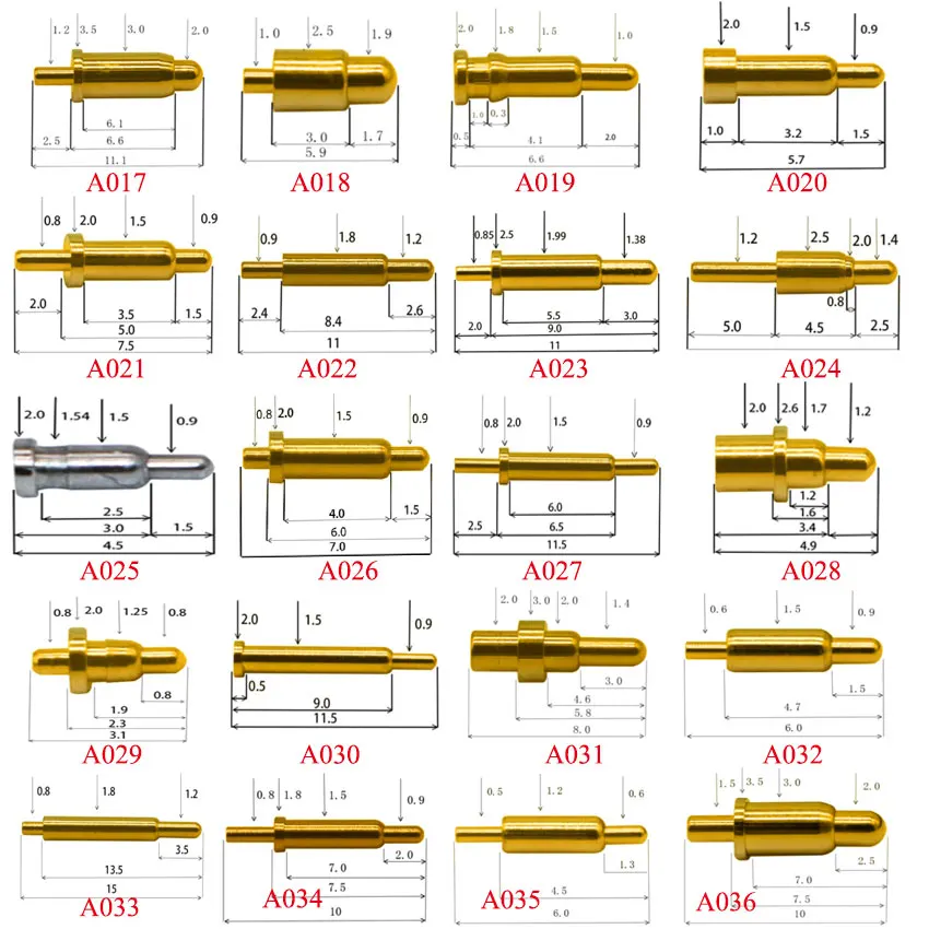 1PCS High Current Spring Loaded Pogo Pin Male Female Connector Power Heavy Current Battery Connector POGOPIN Header Charge 17-36
1PCS High Current Spring Loaded Pogo Pin Male Female Connector Power Heavy Current Battery Connector POGOPIN Header Charge 17-36