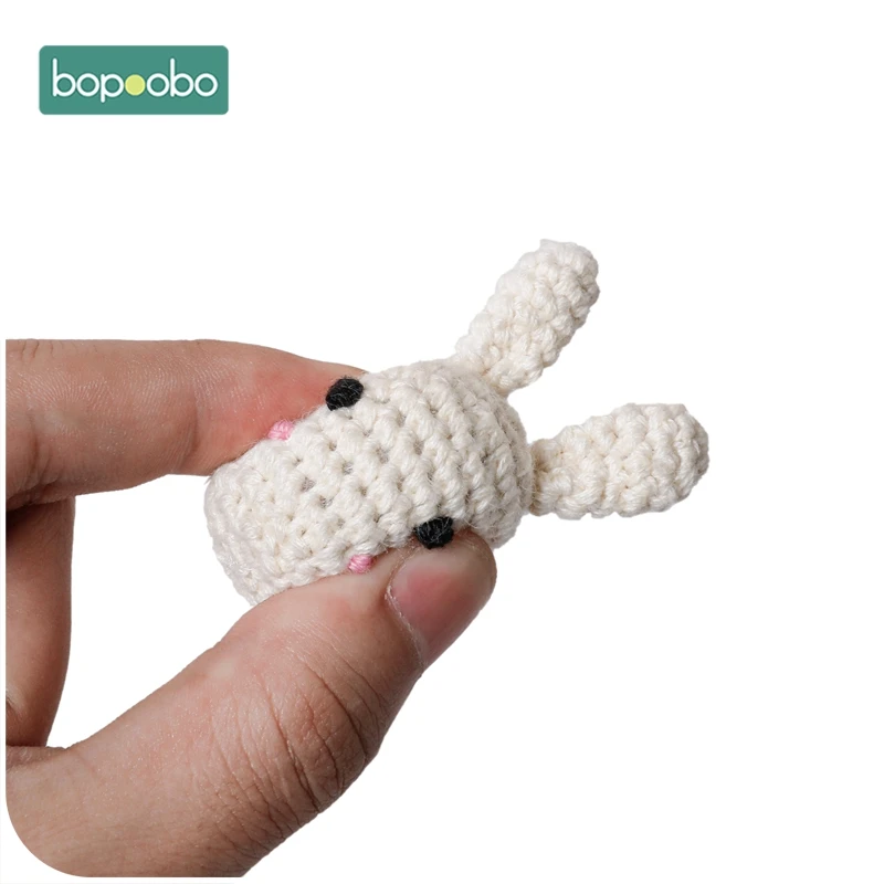 Bopoobo 10 шт. пищевого качества кроличий Прорезыватель крючком Бисер для пустышки