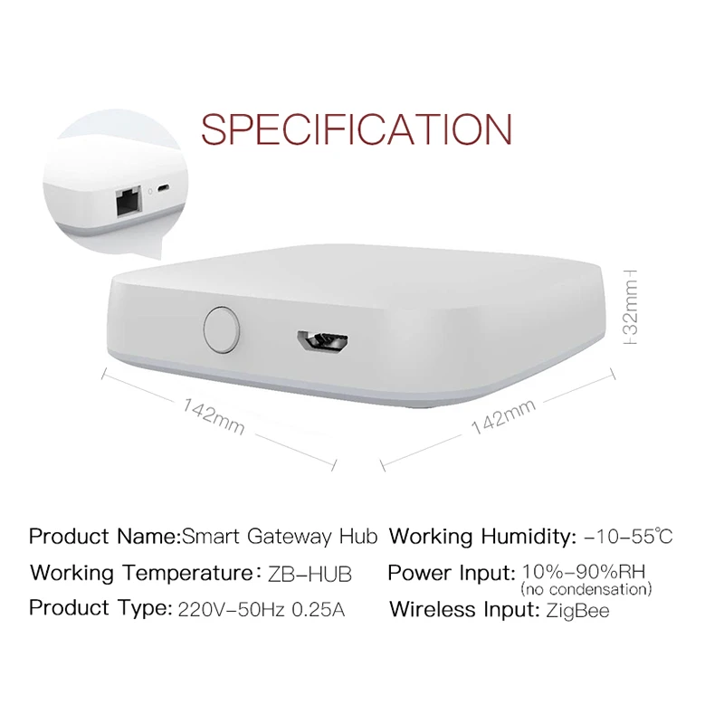 Tuya Zigbee Bridge Smart Home Zigbee Gateway Hub Remote Control Zigbee Devices Via Smart Life APP Works With Alexa
Tuya Zigbee Bridge Smart Home Zigbee Gateway Hub Remote Control Zigbee Devices Via Smart Life APP Works With Alexa