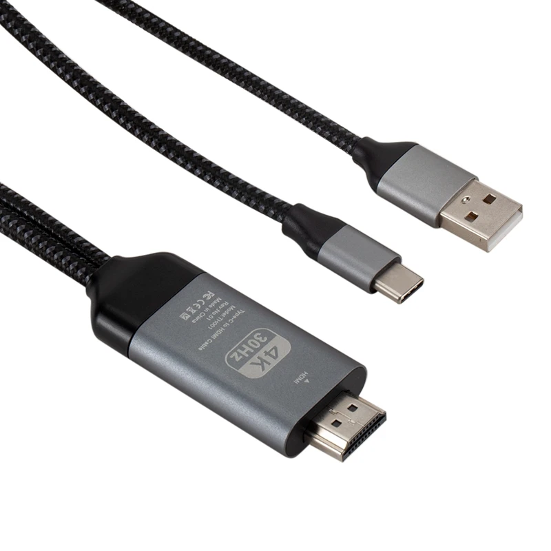 Type-C USB-C к HDMI зарядный кабель адаптер для samsung Galaxy S10 S9 Note 10 | Электроника