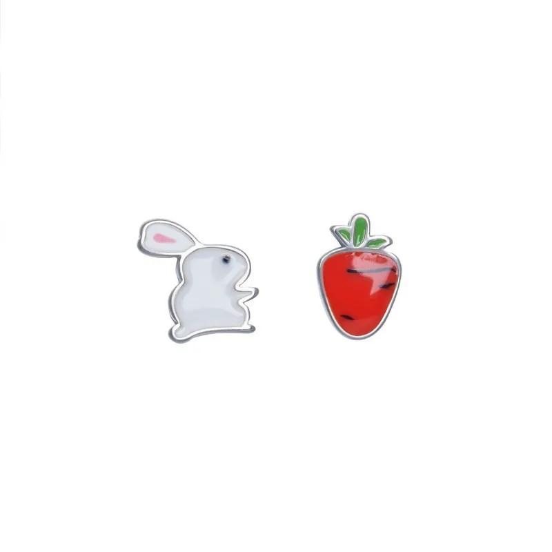 Bunny cartoon earrings female simple wild asymmetrical animal earrings fashion epoxy rabbit radish earrings
Bunny cartoon earrings female simple wild asymmetrical animal earrings fashion epoxy rabbit radish earrings