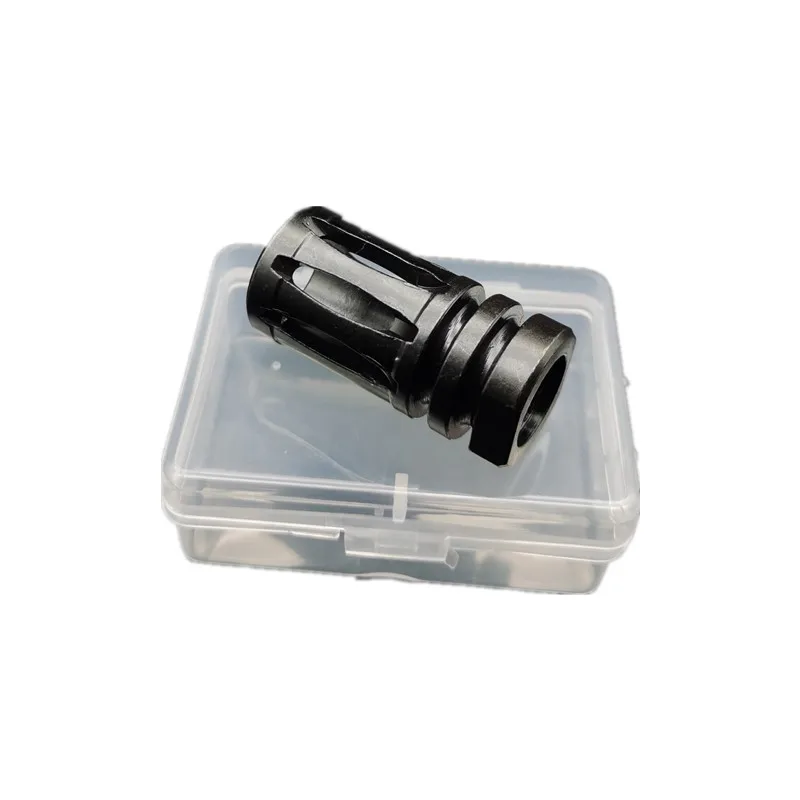 NEW Boxed 14MM CCW Thread Steel Surefire Warcomp Closed-Tine Suppressor Adapter Flash Hide for Gel Blaster Airsoft AEG GBB
NEW Boxed 14MM CCW Thread Steel Surefire Warcomp Closed-Tine Suppressor Adapter Flash Hide for Gel Blaster Airsoft AEG GBB