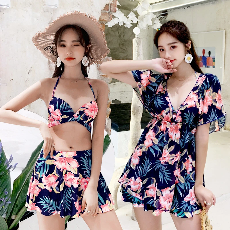 Three Pieces Swimsuit Skirt 2021 New Floral Swimming Suit For Womens Tankini Swimwear Girls Push Up Spa Bikini Bathing Suits XXL
Three Pieces Swimsuit Skirt 2021 New Floral Swimming Suit For Womens Tankini Swimwear Girls Push Up Spa Bikini Bathing Suits XXL