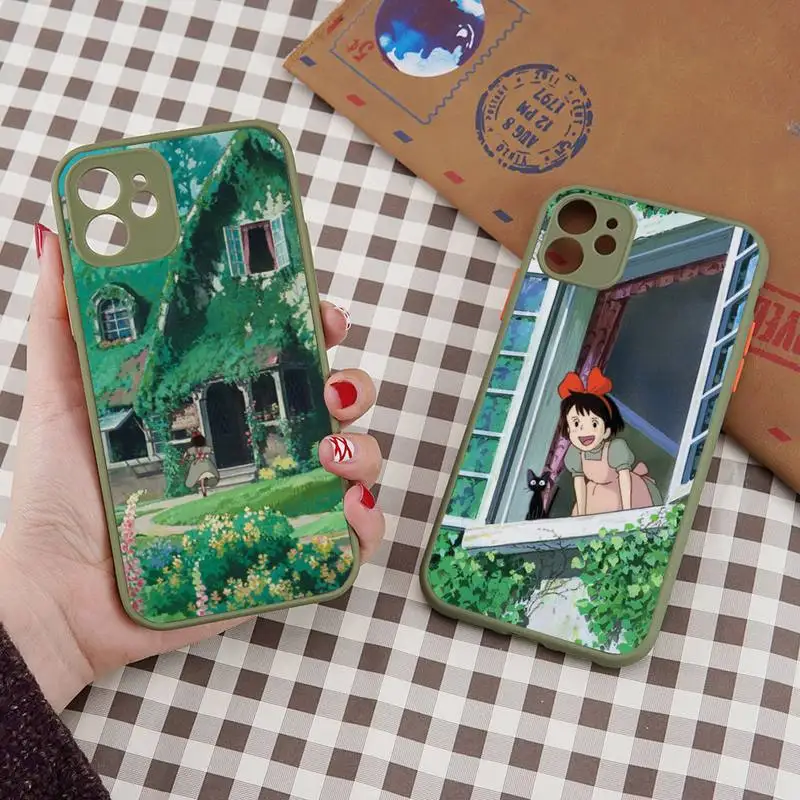 Kikis Delivery Service Anime Cartoon Phone Case Green Color Matte Transparent For iPhone 13 12 Mini 11 Pro X XR XS Max 7 8 Plus
Kikis Delivery Service Anime Cartoon Phone Case Green Color Matte Transparent For iPhone 13 12 Mini 11 Pro X XR XS Max 7 8 Plus