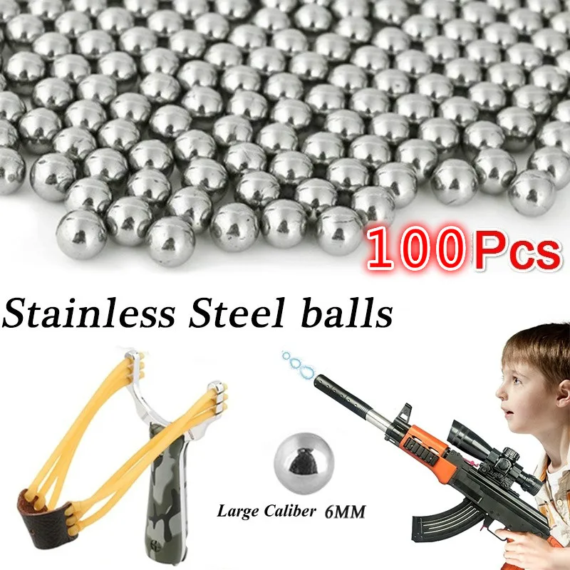 100pcs 6mm Carbon Steel Balls for Hunting Slingshot Catapult Ammo Replacement Bike Bearing SlingShot accessories
100pcs 6mm Carbon Steel Balls for Hunting Slingshot Catapult Ammo Replacement Bike Bearing SlingShot accessories