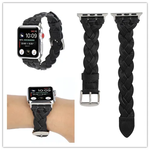 Braided Genuine Leather Strap for Apple Watch SE 6 5 4 40mm 44mm Men Women Handmade Replacement Band Belt for Iwatch 1 2 3
Braided Genuine Leather Strap for Apple Watch SE 6 5 4 40mm 44mm Men Women Handmade Replacement Band Belt for Iwatch 1 2 3