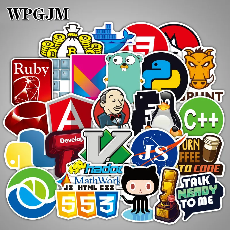 50 шт. язык программирования стикер s интернет Html программное обеспечение