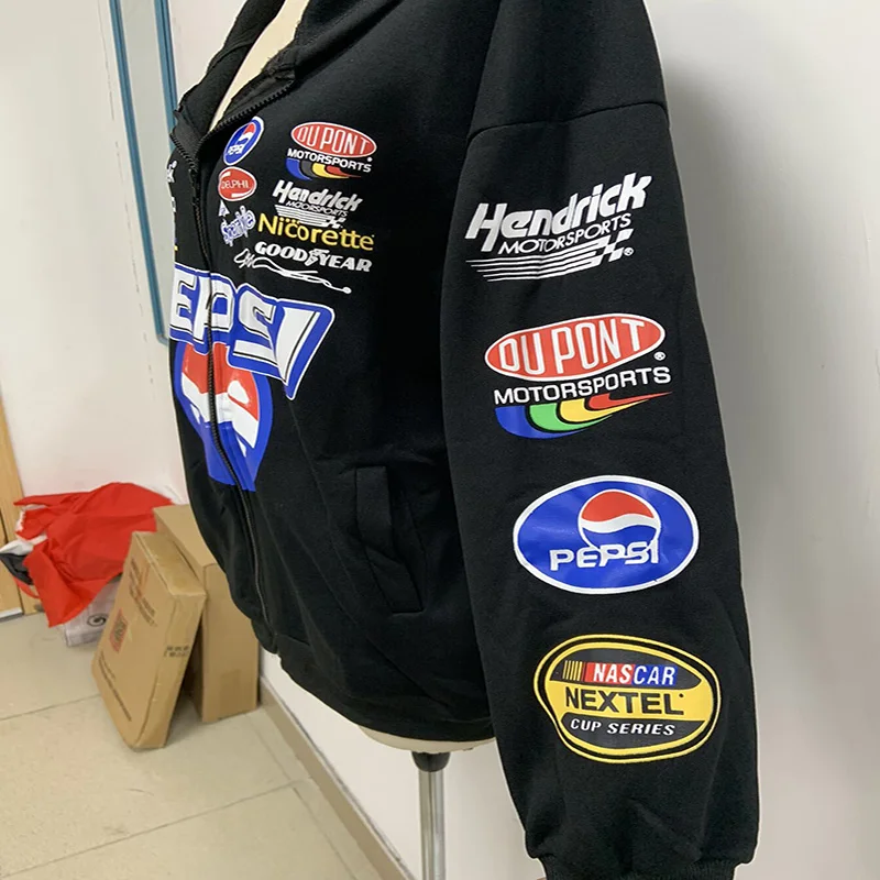 Jacket Letter Printed Jackets Oversized Jacket Coat Women Sweatershirts Autumn and Winter Women Casual Loose Long Sleeve Hooded
Jacket Letter Printed Jackets Oversized Jacket Coat Women Sweatershirts Autumn and Winter Women Casual Loose Long Sleeve Hooded