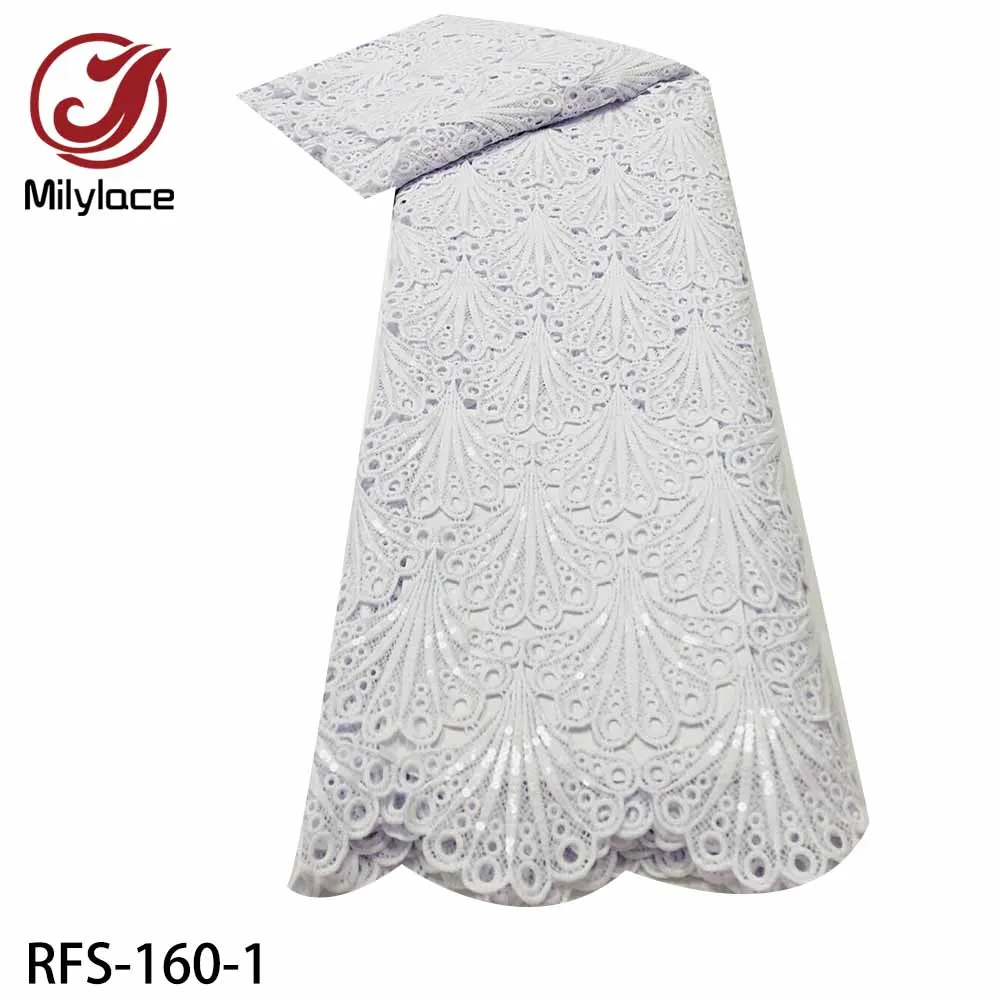 Milylace African Cord Lace Fabric High Quality Guipure Lace Nigerian Lace Fabrics for Wedding Dresses RFS-160
Milylace African Cord Lace Fabric High Quality Guipure Lace Nigerian Lace Fabrics for Wedding Dresses RFS-160