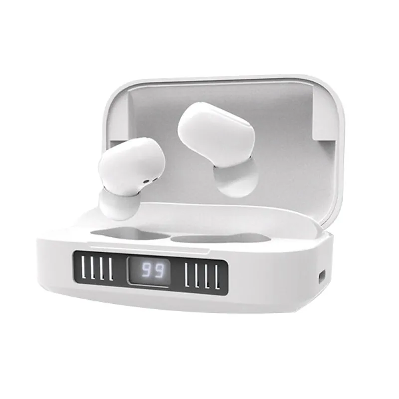 Bluetooth 5.0 LED Display Earphone Headset True Wireless Earbuds Handsfree Headphones For Running Earpieces Hearing Music
Bluetooth 5.0 LED Display Earphone Headset True Wireless Earbuds Handsfree Headphones For Running Earpieces Hearing Music