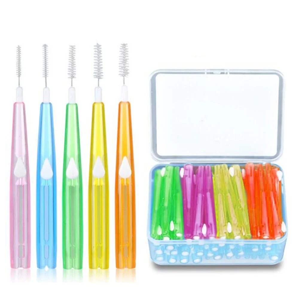 60Pcs/Box 0.6-1.5MM Push-Pull Interdental Brush Slim Dental Floss toothpick Orthodontic Wire Brush Oral Care brosse a dent
60Pcs/Box 0.6-1.5MM Push-Pull Interdental Brush Slim Dental Floss toothpick Orthodontic Wire Brush Oral Care brosse a dent