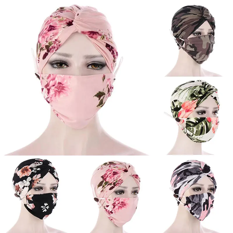 2021 Trendy Print Stretch Turban Caps Masks Set Women Muslim Hijab Scarf African Head Wraps Headscarf Bonnet Hair Accessories
2021 Trendy Print Stretch Turban Caps Masks Set Women Muslim Hijab Scarf African Head Wraps Headscarf Bonnet Hair Accessories