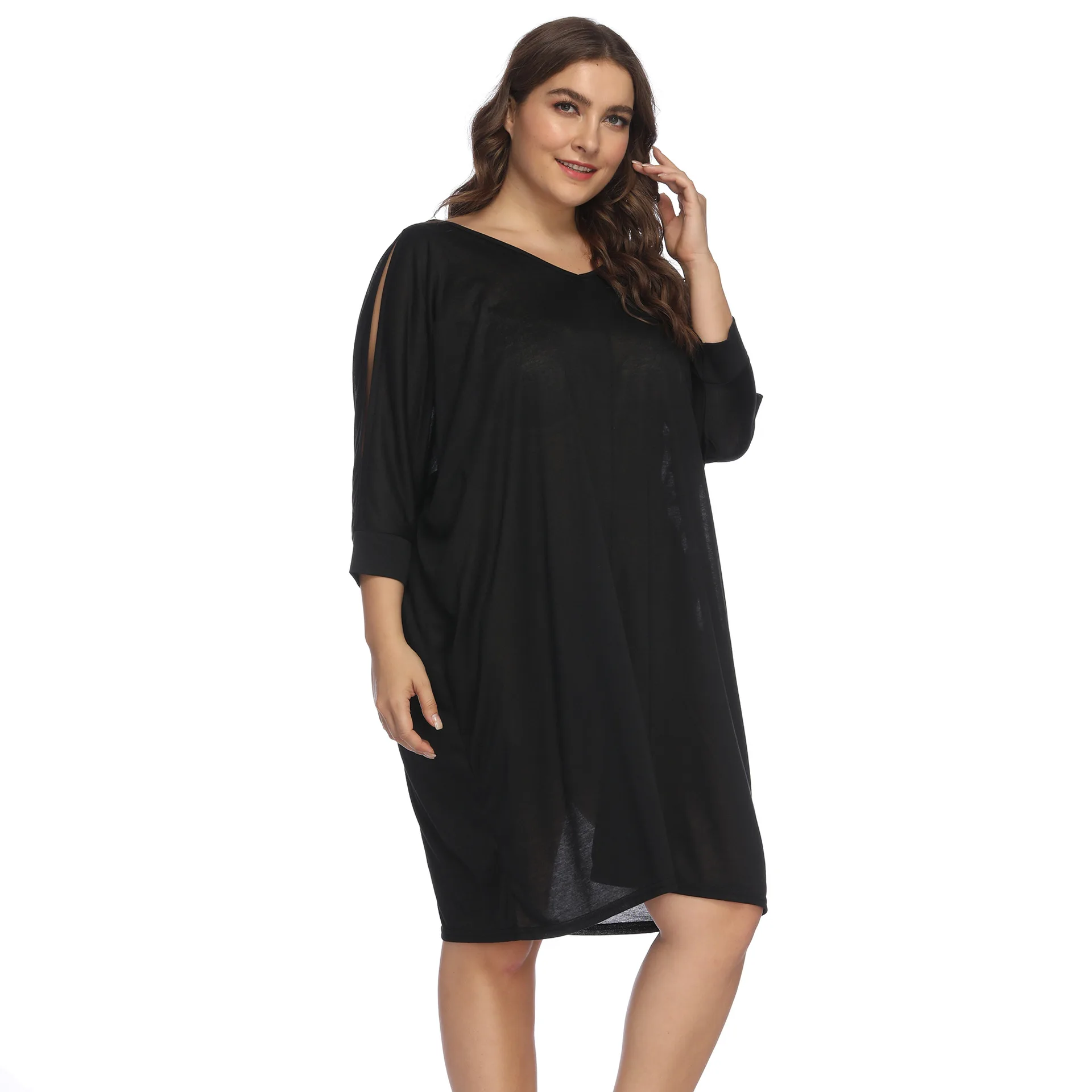 Fashion Large Size Women Dress Casual Women's Clothing Sleeves Mid Length Sun Protection Smock Dress For Female New Summer
Fashion Large Size Women Dress Casual Women's Clothing Sleeves Mid Length Sun Protection Smock Dress For Female New Summer