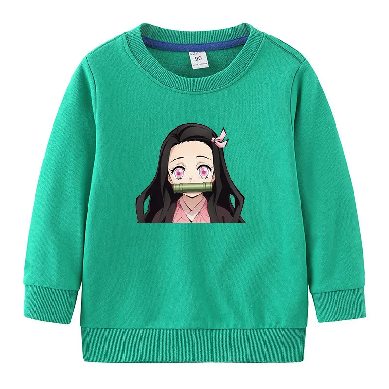 Cute Demon Slayer Anime Kids Long Sleeve Sweater Character Nidouzi Various Colors Cosplay Cotton Sweater Not Hooded for Kids
Cute Demon Slayer Anime Kids Long Sleeve Sweater Character Nidouzi Various Colors Cosplay Cotton Sweater Not Hooded for Kids