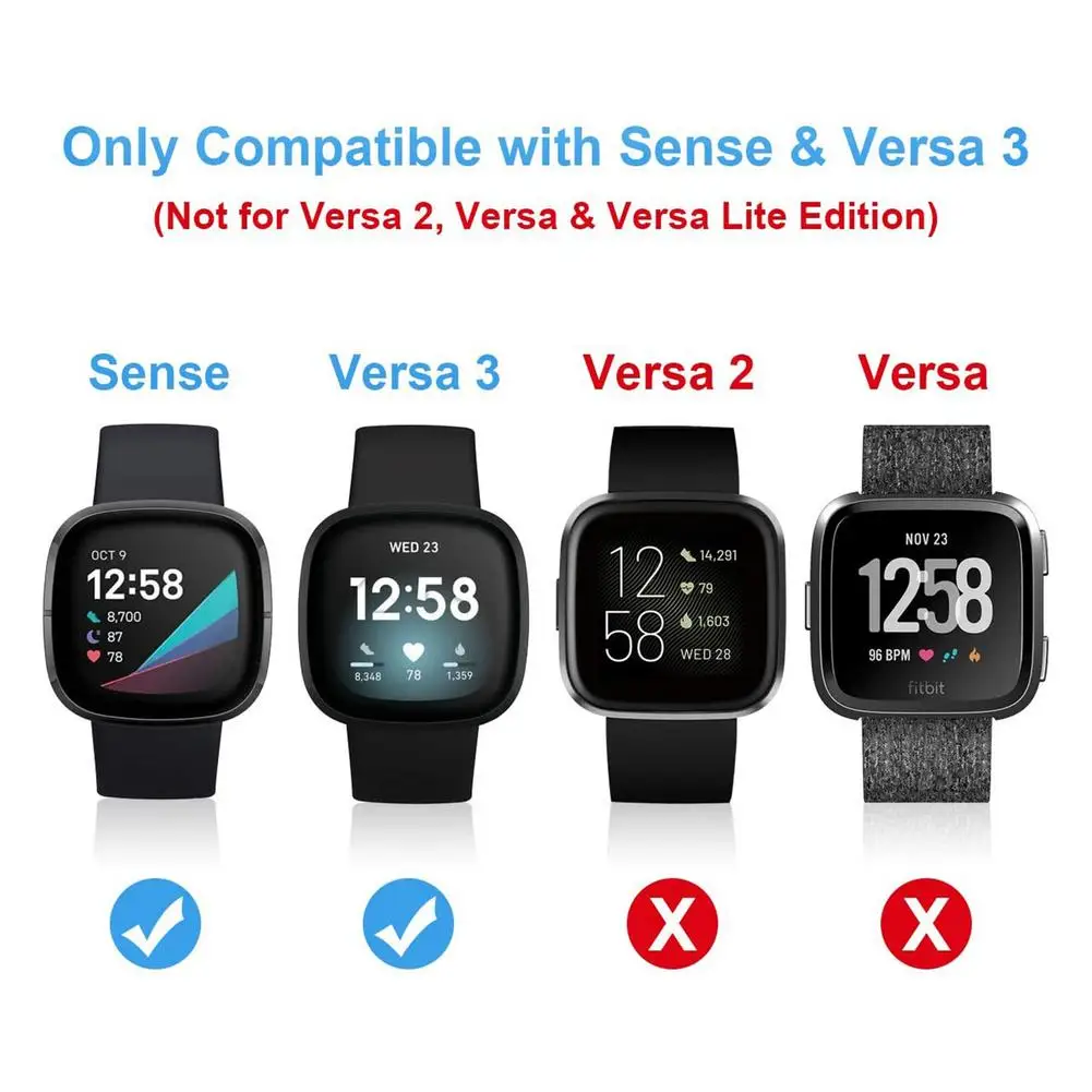 3pcs Soft TPU Clear Protective Film For Fitbit Versa 3 / Sense Smart Watch Full Screen Protection Smartwatch Protector Cover
3pcs Soft TPU Clear Protective Film For Fitbit Versa 3 / Sense Smart Watch Full Screen Protection Smartwatch Protector Cover