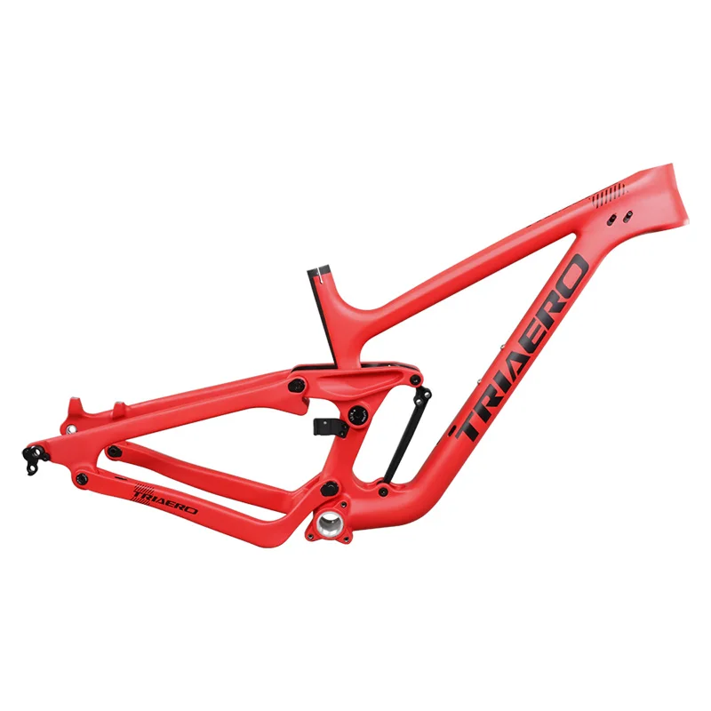 Carbon fiber full suspension Mountain Bikes 27.5er Plus 200*51mm Rear Shock with red painting
Carbon fiber full suspension Mountain Bikes 27.5er Plus 200*51mm Rear Shock with red painting